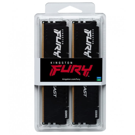 Kingston Fury Beast 32GB 5600MHz DDR5 CL40 288-Pin DIMM (Kit of 2) - KF556C40BBK2-32