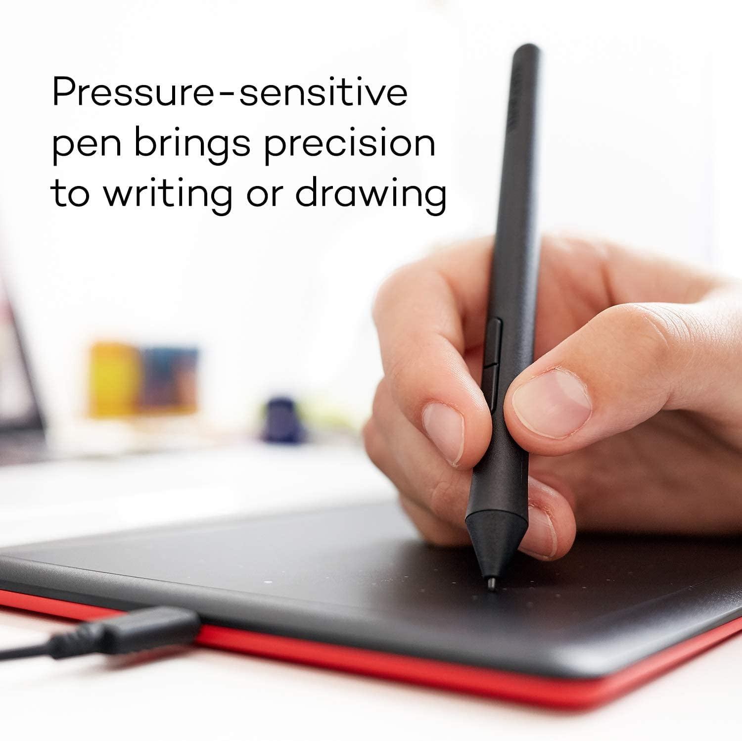 One by Wacom CTL-472 Small Creative Pen Tablet for Windows & Mac - CTL-472/K0-C