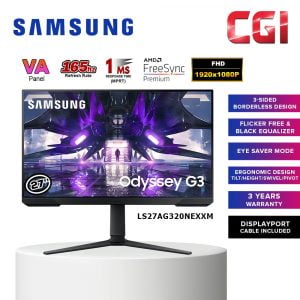 Samsung 27" LS27AG320NEXXM165Hz 1ms FreeSync Gaming Monitor