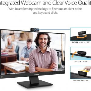 Asus 23.8" BE24EQK FHD IPS 60Hz 2MP Buildin Camera Microphone Array Build In Speaker Video Conferencing Monitor