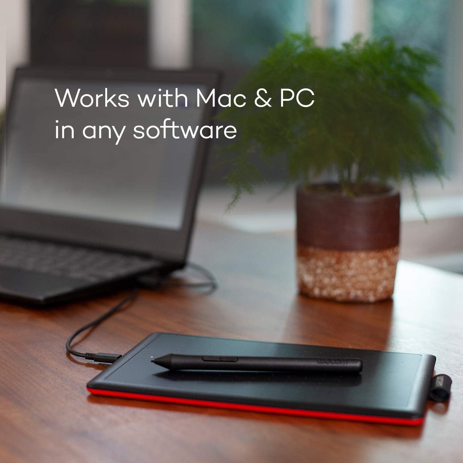 One by Wacom CTL-672 Medium Creative Pen Tablet for Windows & Mac - CTL-672/K0-C