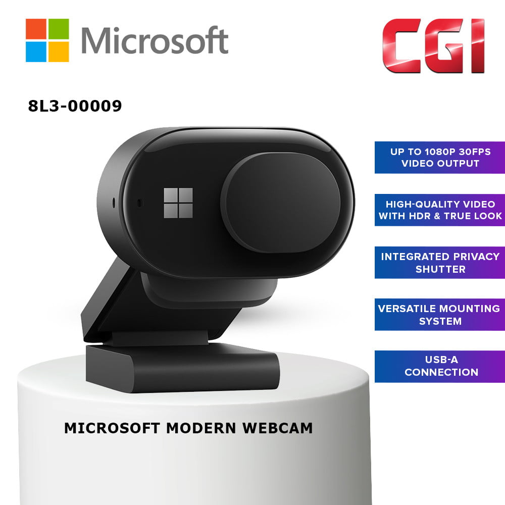 Microsoft Modern 1080p HD USB Webcam - 8L3-00009