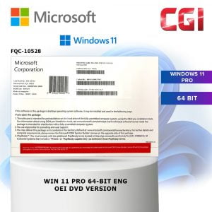 Microsoft Windows 11 Pro English 64-bit - DVD Version (FQC-10528)