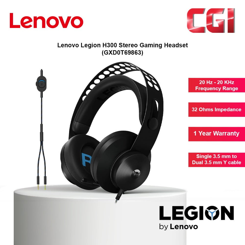 Lenovo Legion H300 Stereo Wired Gaming Headset - GXD0T69863