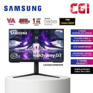 Samsung 24" LS24AG320NEXXM 165Hz 1ms FreeSync Gaming Monitor