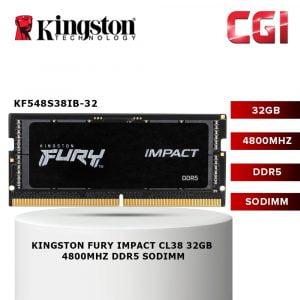 Kingston FURY Impact 32GB DDR5-4800 CL38 262-Pin SODIMM - KF548S38IB-32