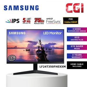 Samsung 24" LF24T350FHEXXM 75Hz 5MS FreeSync IPS Monitor