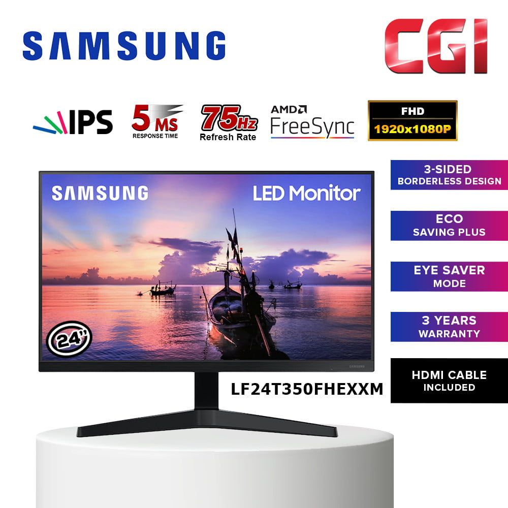 Samsung 24" LF24T350FHEXXM 75Hz 5MS FreeSync IPS Monitor