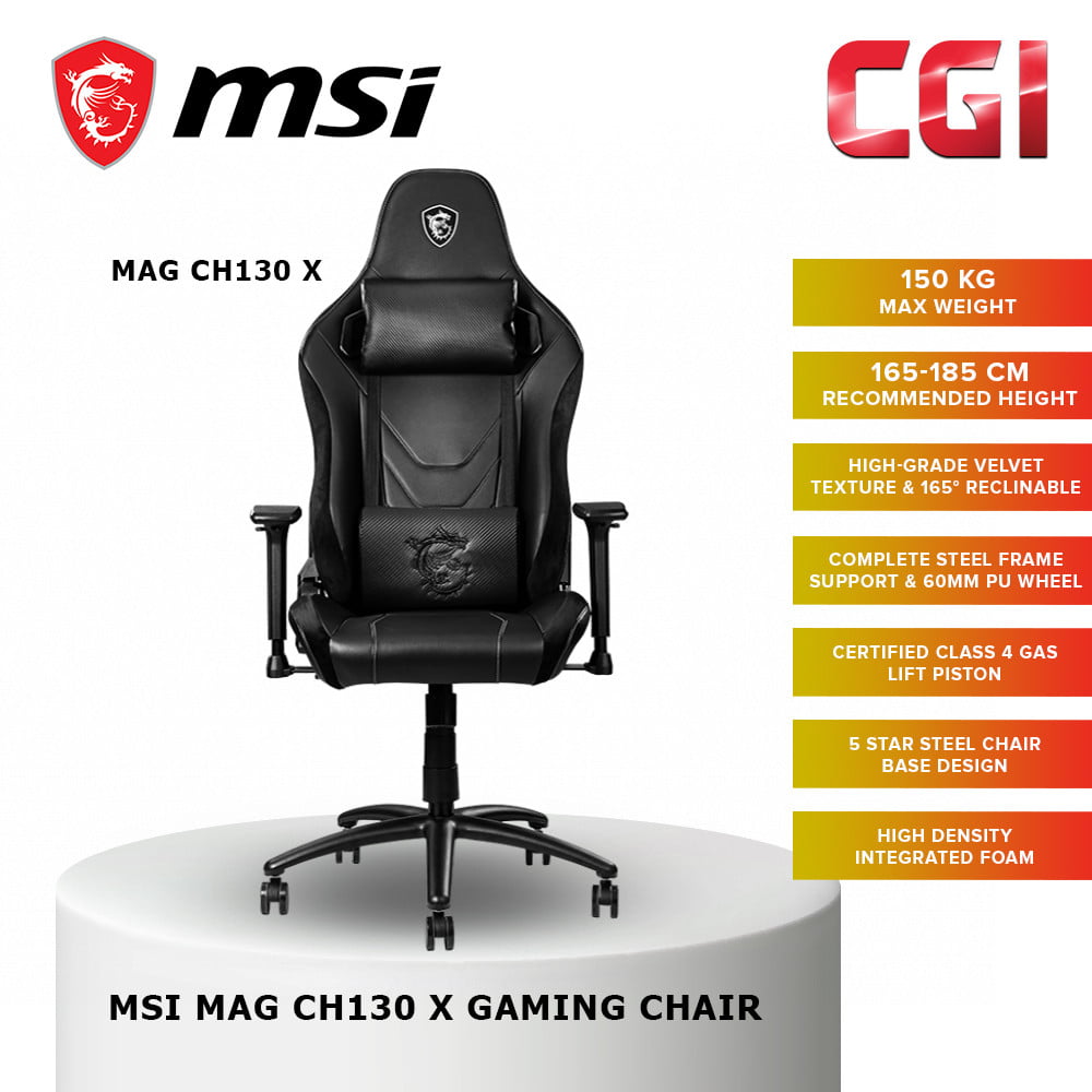 MSI MAG CH130 X Ergonomic Gaming Chair (MAG-CH130-X)
