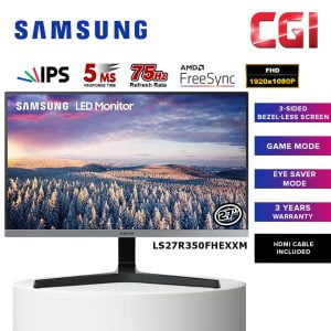 Samsung 27" LS27R350FHEXXM FHD Bezel-less AMD FreeSync 75Hz IPS Monitor