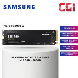 Samsung 500GB SSD 980 PCIe 3.0 NVMe M.2 SSD - MZ-V8V500BW