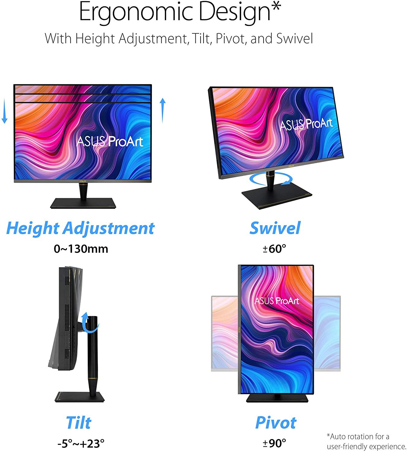 Asus ProArt 32" PA32UCX-PK 4K HDR IPS ThunderBolt 3 USB-C Mini LED Professional Monitor