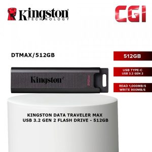 Kingston DataTraveler Max USB 3.2 Gen 2 Flash Drive (DTMAX/512GB)