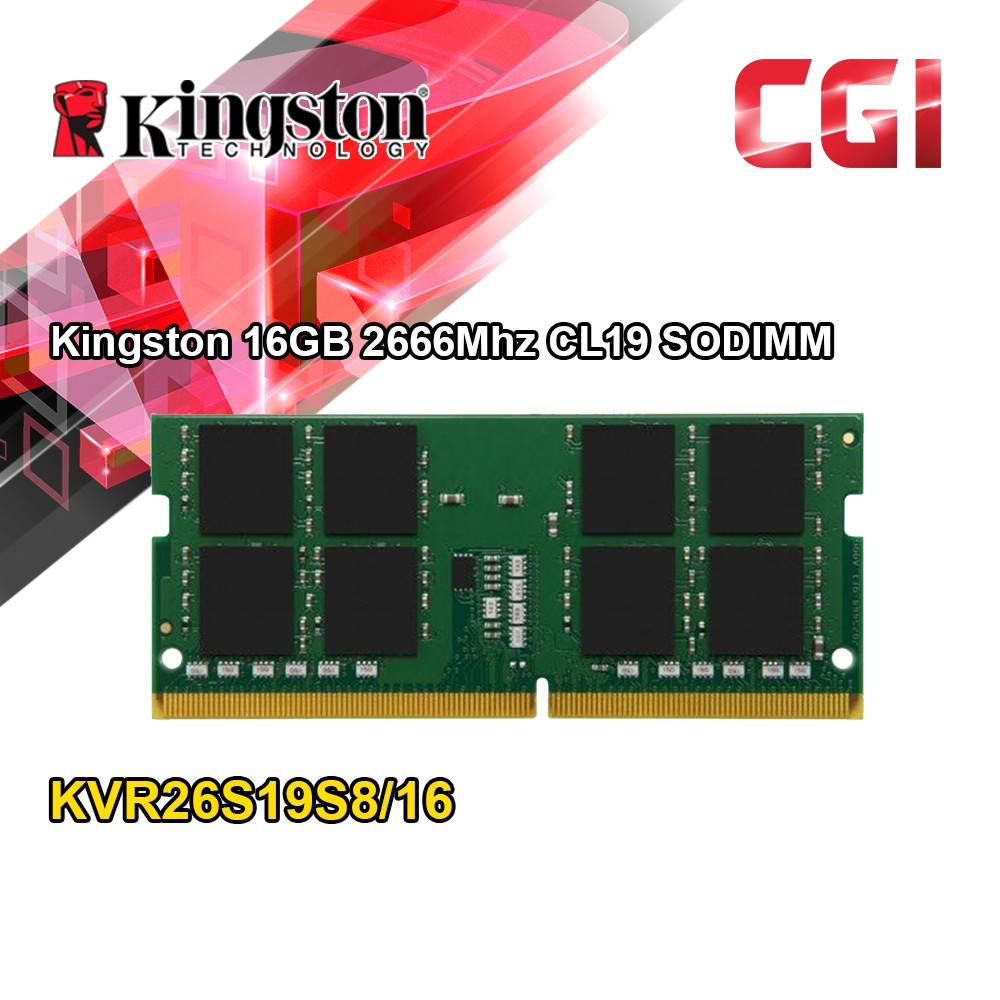 Kingston 16GB DDR4-2666Mhz Sodium Value Ram - KVR26S19S8/16