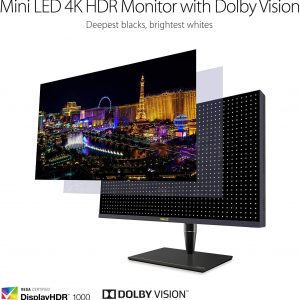 Asus ProArt 32" PA32UCX-PK 4K HDR IPS ThunderBolt 3 USB-C Mini LED Professional Monitor