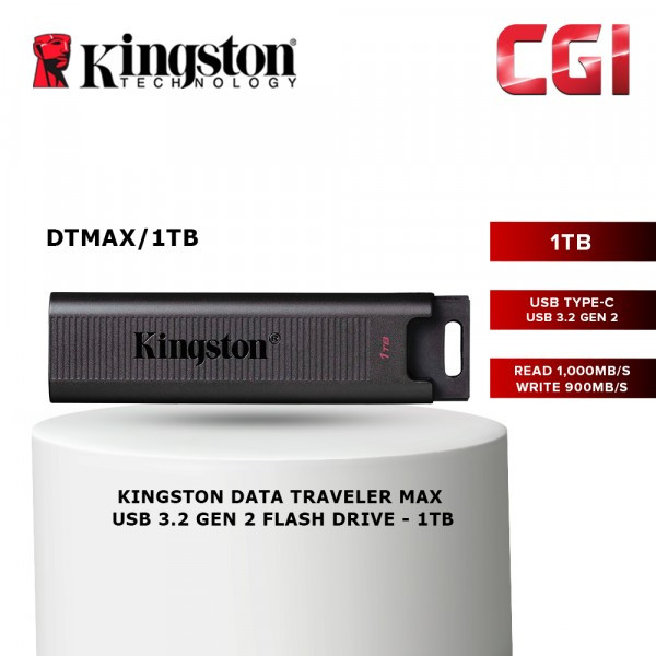 Kingston DataTraveler Max USB 3.2 Gen 2 Flash Drive (DTMAX/1TB)