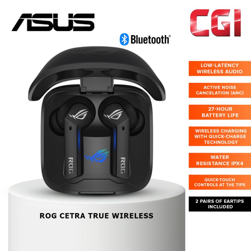 Asus ROG Cetra True Wireless Gaming Headphone with Wireless Charging Case