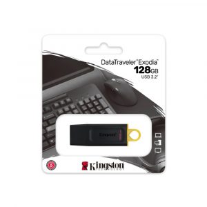 Kingston DataTraveler Exodia USB 3.2 Gen 1 Flash Drive - 128GB (DTX/128GB)