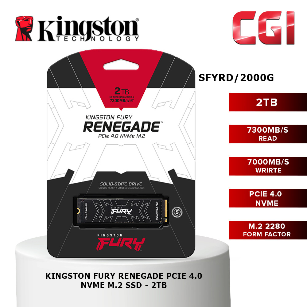 Kingston Fury 2000G M.2 2280 PCIe 4.0 NVMe SSD (SFYRD/2000G)