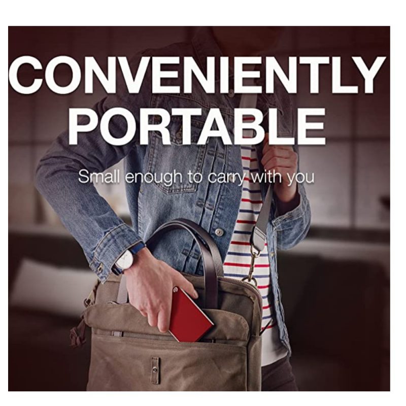 Seagate 1TB One Touch Portable W Rescue External Hard Drive - Red (STKY1000403)