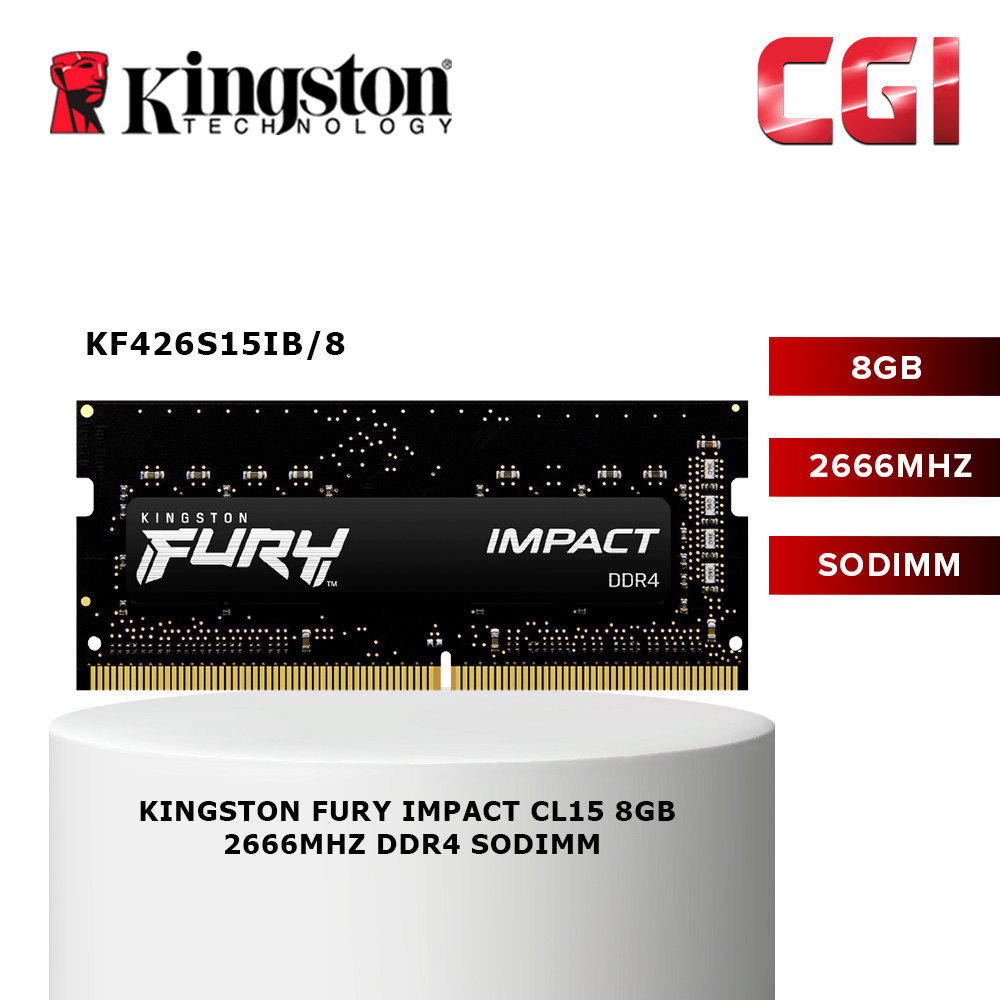 Kingston FURY 8GB 2666MHz DDR4 CL15 260-Pin SODIMM (KF426S15IB/8)