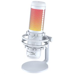 HyperX Quadcast S White RGB Lighting USB Gaming & Streaming Microphone for PC,PS4,Mac - 519P0AA