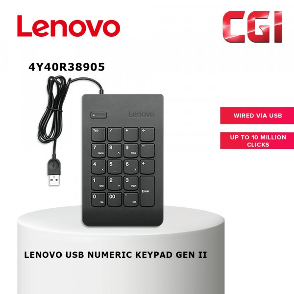 Lenovo USB Numeric Keypad Gen II - 4Y40R38905