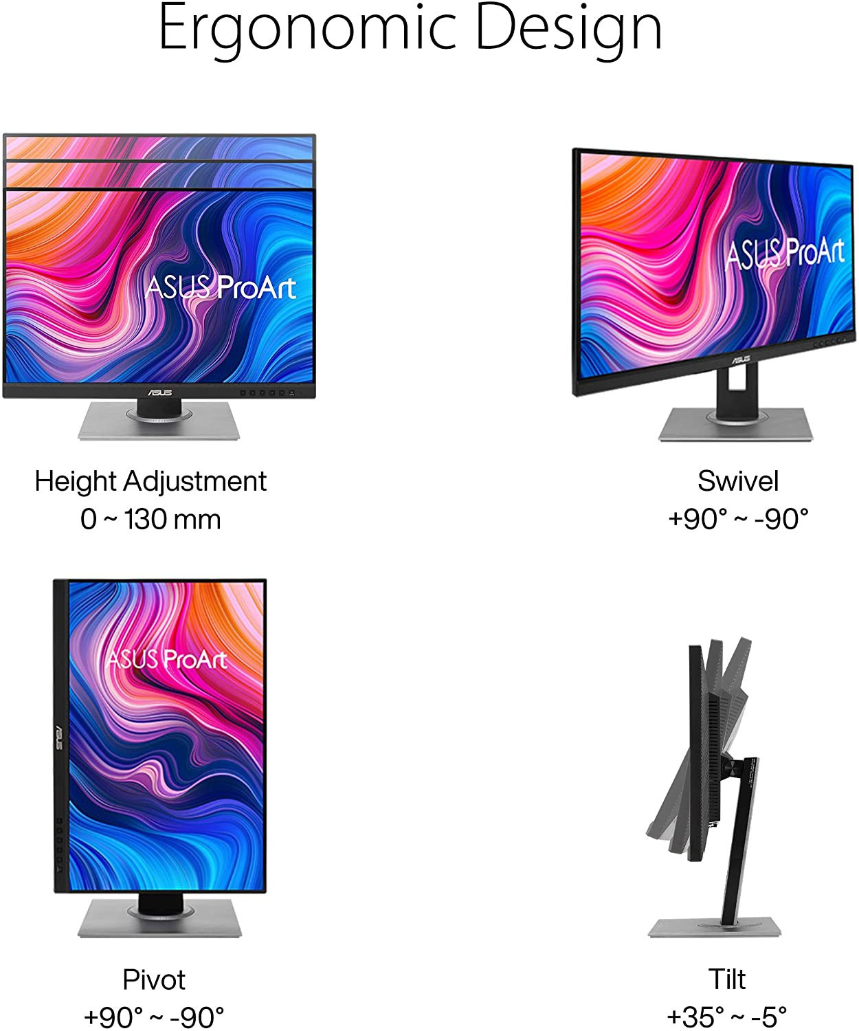 Asus ProArt Display 24.1" PA248QV WUXGA IPS 75Hz Adaptive Sync 100% SRGB Calman Verified Professional Monitor