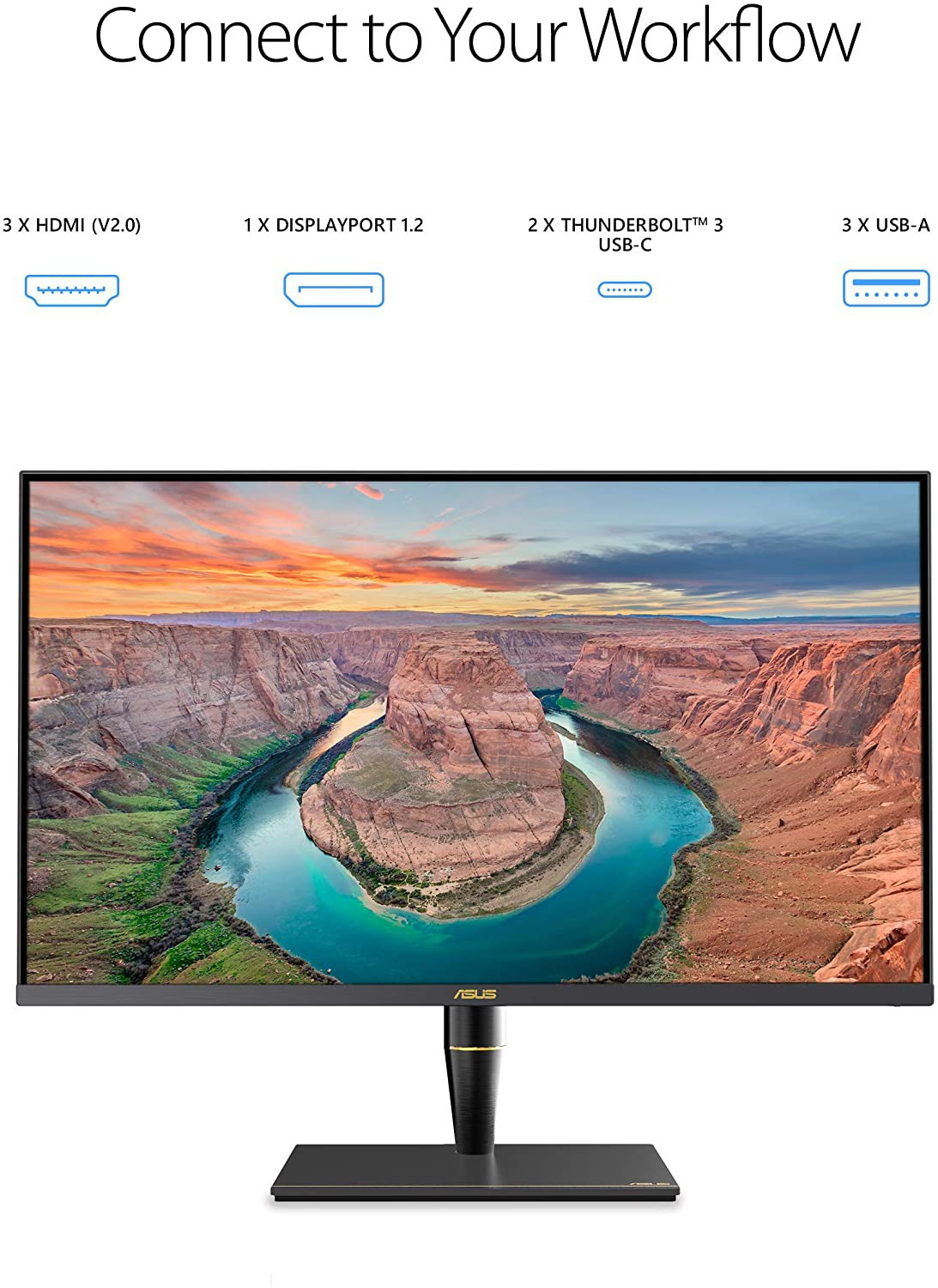 Asus ProArt 32" PA32UCX-PK 4K HDR IPS ThunderBolt 3 USB-C Mini LED Professional Monitor