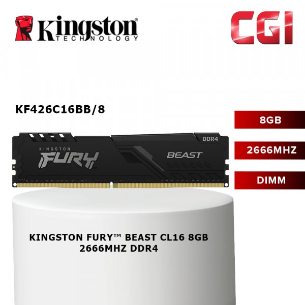 Kingston FURY 8GB 2666MHz DDR4 CL16 288-Pin DIMM (KF426C16BB/8)
