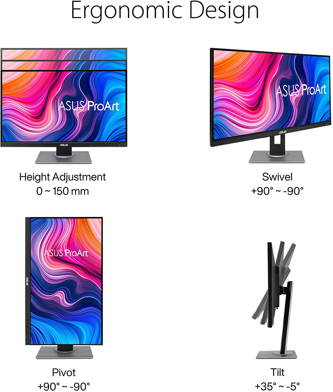 Asus ProArt Display 27" PA278QV WQHD IPS 75Hz Adaptive Sync 100% SRGB Calman Verified Professional Monitor