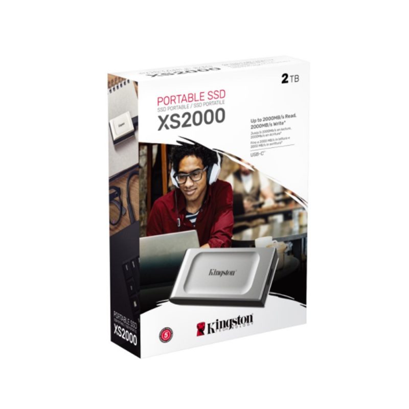Kingston XS2000 USB 3.2 Gen 2 Pocket Sized Portable External SSD (SXS2000/2000G)
