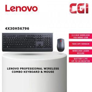 Lenovo Professional Wireless Combo Keyboard & Mouse - 4X30H56796