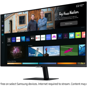 Samsung 27" M5 LS27BM500EEXXS FHD VA 60Hz 4ms HDR10 Smart Monitor