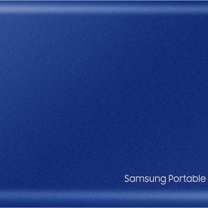 Samsung T7 1TB 1,050MB/s USB 3.2 Type-C Portable SSD (Blue) - MU-PC1T0H/WW