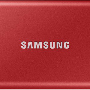 Samsung T7 1TB 1,050MB/s USB 3.2 Type-C Portable SSD (Red) - MU-PC1T0R/WW