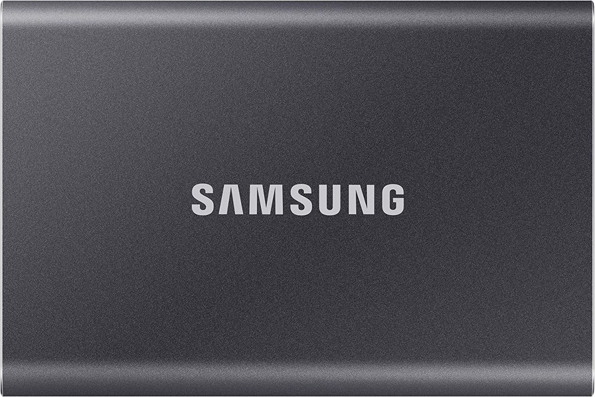 Samsung T7 1TB 1,050MB/s USB 3.2 Type-C Portable SSD (Grey) - MU-PC1T0T/WW