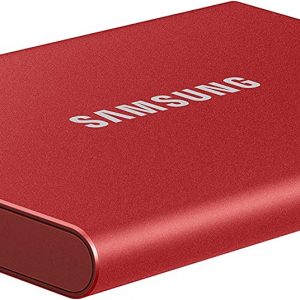 Samsung T7 1TB 1,050MB/s USB 3.2 Type-C Portable SSD (Red) - MU-PC1T0R/WW