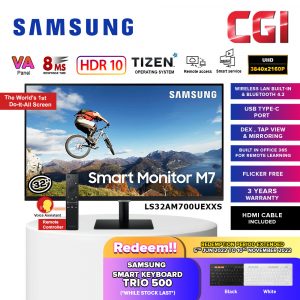 Samsung 32" LS32AM700UEXXS 8ms 60Hz VA Type-C Smart Monitor with Built in Speaker