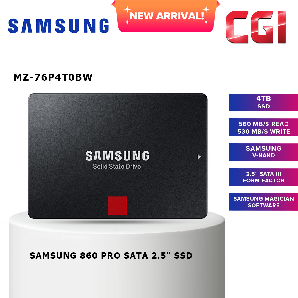 Samsung 860 PRO SATA 2.5" SSD 4TB - MZ-76P4T0BW