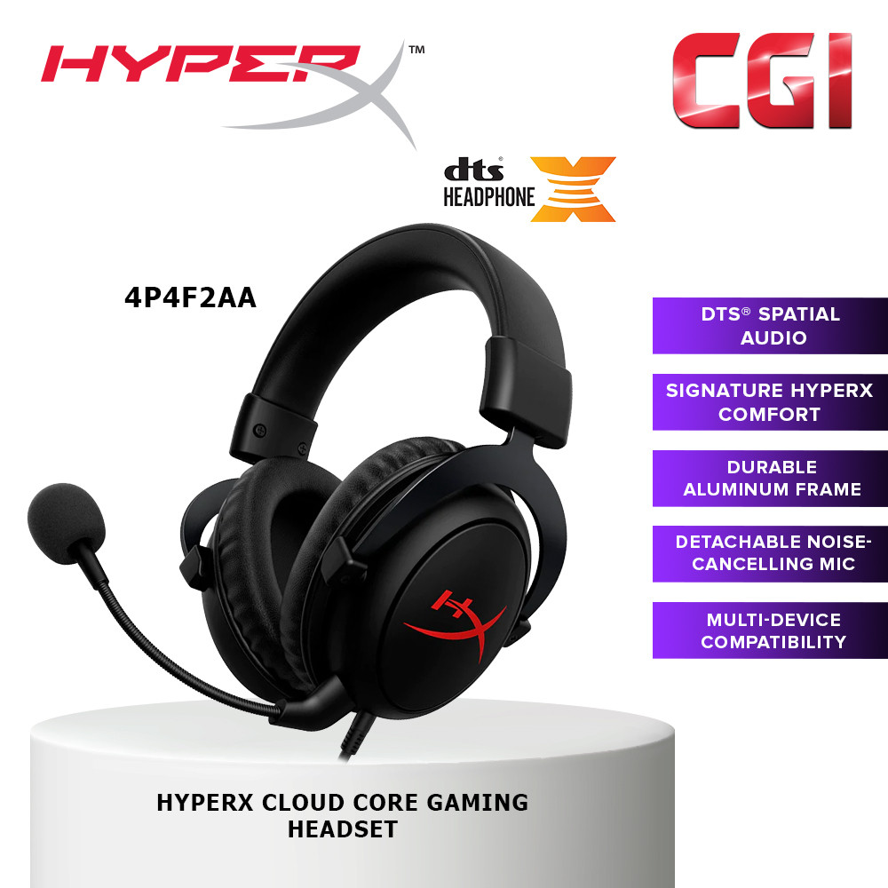 HyperX Cloud Core DTS Gaming Headset - 4P4F2AA