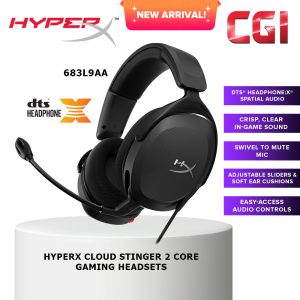 HyperX Cloud Stinger 2 Core Gaming Headset with DTX-S Headphone Spatial Audio -  683L9AA