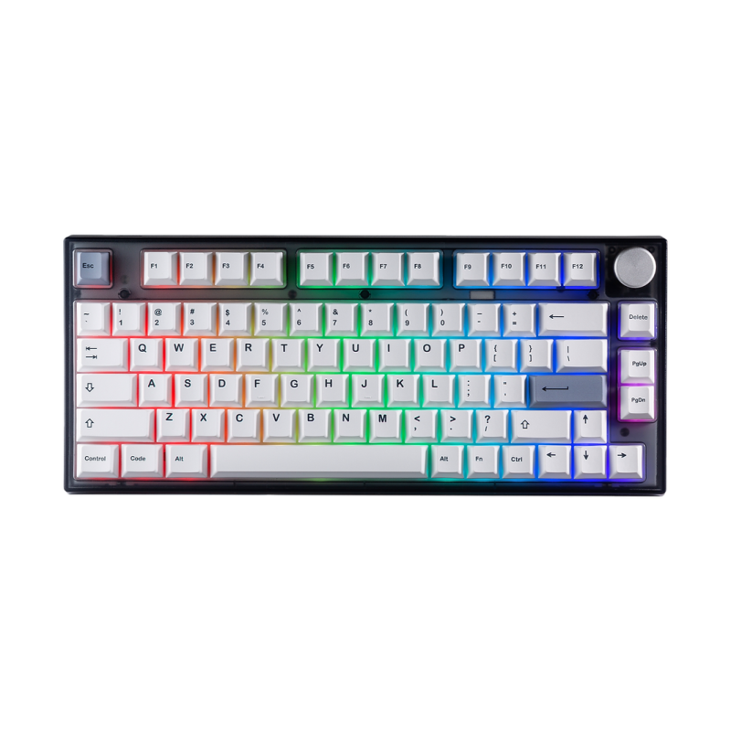 Tecware Veil 80 Wireless Translucent Black Mechanical Keyboard - Gateron Yellow (TWKB-VEIL80-ZGYL)