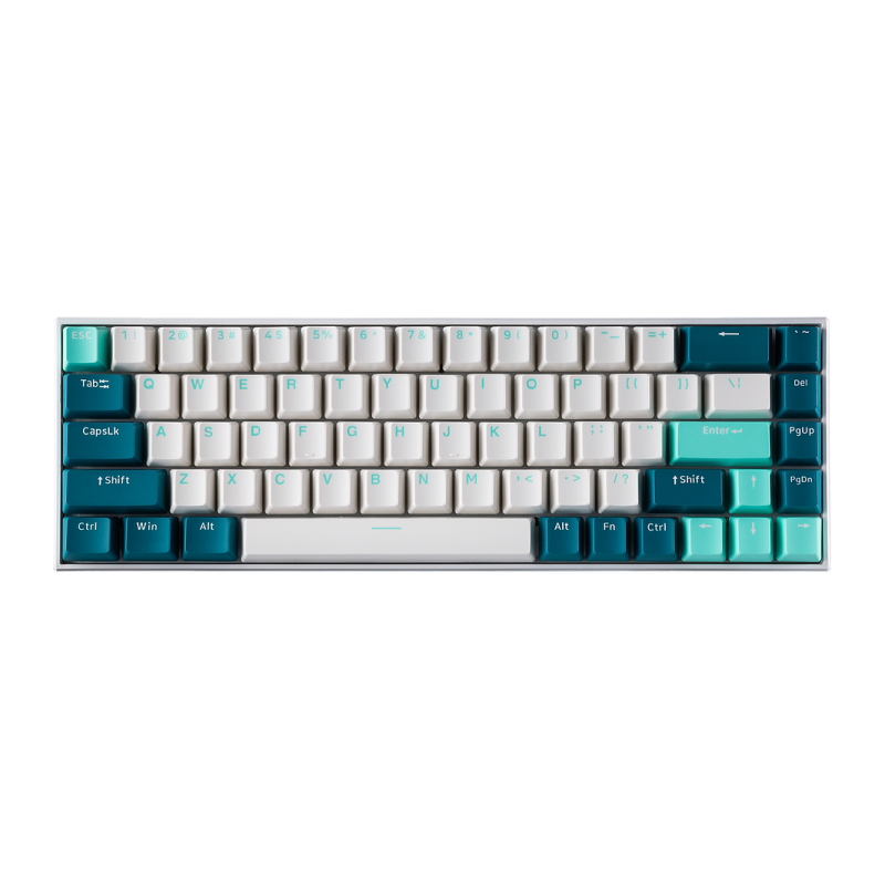 Tecware B68+ Wireless Mechanical Keyboard White - Gateron Yellow (TWKB-B68P-WH-ZGYL)