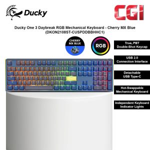 Ducky One 3 Daybreak RGB Mechanical Keyboard - Cherry MX Blue (DKON2108ST-BUSPDDBBHHC1)