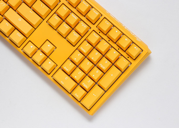 Ducky One 3 Yellow RGB Mechanical Keyboard - Cherry MX Blue (DKON2108ST-CUSPDYDYYYC1)
