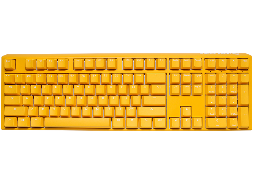 Ducky One 3 Yellow RGB Mechanical Keyboard - Cherry MX Red (DKON2108ST-RUSPDYDYYYC1)