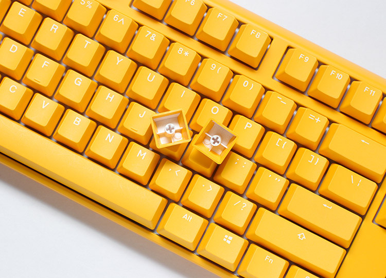 Ducky One 3 Yellow RGB Mechanical Keyboard - Cherry MX Blue (DKON2108ST-CUSPDYDYYYC1)