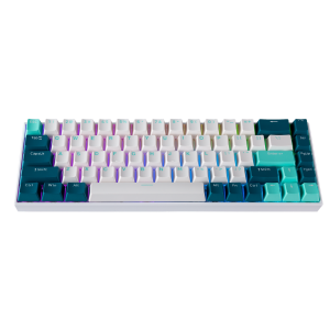 Tecware B68+ Wireless Mechanical Keyboard White - Gateron Yellow (TWKB-B68P-WH-ZGYL)