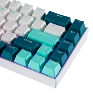 Tecware B68+ Wireless Mechanical Keyboard White - Gateron Yellow (TWKB-B68P-WH-ZGYL)